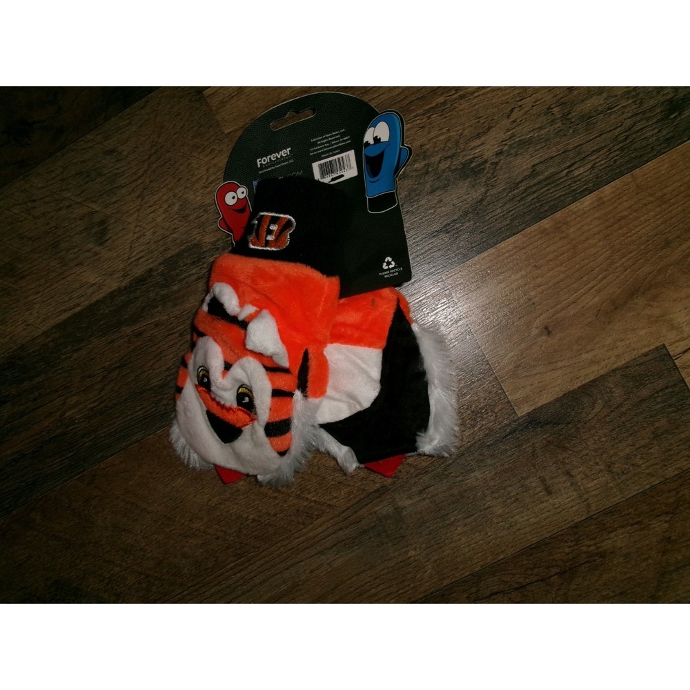 CINCINNATI BENGALS GLOVES MITTENS KIDS 2-5YRS OLD   Y2K 00S HAT CAP VINTAGE N1
